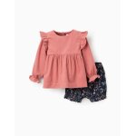 Chemisier  volants + short floral brothers & sisters rose
