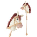 Cheval b�ton brownie avec roulettes ginger