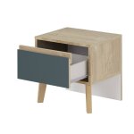 Chevet 1 tiroir larvik bleu