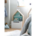 Chevet enfant fond r�versible bleu ou rose ligne tipili blanc