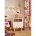 Chevet enfant ligne feston blanc