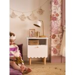 Chevet enfant ligne feston blanc