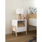 Chevet enfant ligne rtro blanc