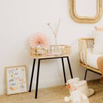 Chevet en rotin naturel et m�tal - java rotin blanchi