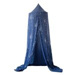 Ciel de lit pour bb bleu