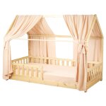 Ciel de lit cabane en gaze de coton duo 330 cm p�che