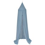 Ciel de lit en coton bleu