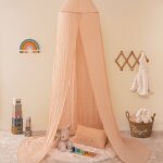 Ciel de lit en gaze de coton - lili rose