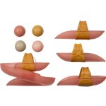 Circuit de bain avec balles rose, dor�