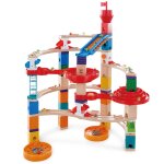 Circuit � billes en bois super spiral 129 pi�ces beige