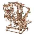 Circuit  billes avec palan  chane maquette mcanique en bois  construire, puzzle 3d avec ascenseur ...