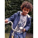 Cir� � capuche gar�on doubl� sherpa bleu nuit