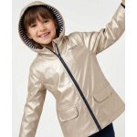 Cir� imperm�able � capuche fille beige dore