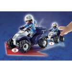 City action policier et quad 71092 bleu