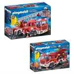 City action - set de 2 botes playmobil sur le thme des pompiers 9463 9464 multicolore