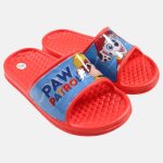 Claquettes de bain � bride imprim�e, semelle moul�e pat patrouille rouge