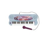 Clavier �lectronique musical avec micro reine des neiges bleu