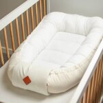 Cocon b�b� matelass� nid r�ducteur de lit �cru
