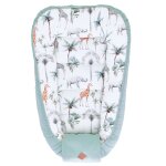Cocon bb matelass nid rducteur de lit safari, vert, gris, blanc