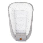 Cocon bb matelass nid rducteur de lit stella, imprim toiles blanc,