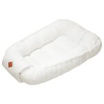 Cocon nid rducteur de lit en coton nid d'abeille cru