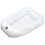 Cocon r�ducteur de lit matelass� et r�versible lovio bleu