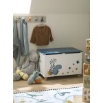 Coffre � jouets dinosaure blanc imprim�
