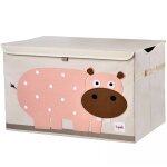 Coffre  jouets hippo rose