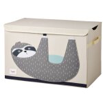 Coffre  jouets paresseux gris