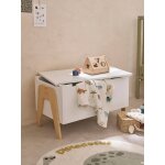 Coffre � jouets r�tro blanc