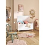 Coffre � jouets xl confetti blanc