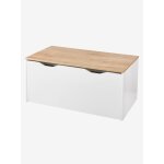 Coffre de rangement / banc  roulettes blanc