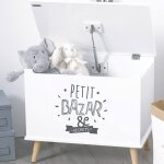 Coffre de rangement en bois - loeli blanc