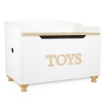 Coffre de rangement pour jouets blanc