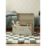 Coffre de rangement en m�tal vert doux