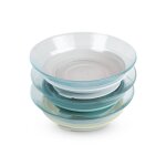 Coffret 3 assiettes en verre beaba x duralex vert - de - gris