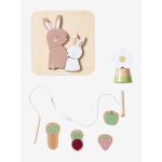 Coffret 3 jeux d'veil en bois fsc rose