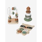 Coffret 3 jeux d'éveil green forest en bois fsc® green forest Coffret 3 jeux d'éveil green forest en bois fsc® green forest