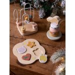 Coffret 3 jeux d'éveil savania en bois fsc® rose Coffret 3 jeux d'éveil savania en bois fsc® rose