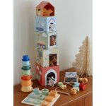 Coffret 5 jouets d �veil bois fsc� multicolore