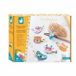 Coffret 6 barrettes animaux paillet�s jaune