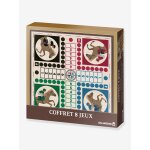 Coffret 8 jeux marron