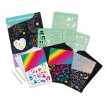 Coffret artistique tableaux � gratter noir