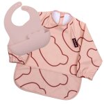 Coffret bavoirs 2 en 1 rose Coffret bavoirs 2 en 1 rose