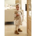 Coffret bb robe + gilet + bandeau vanille