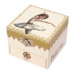 Coffret bijoux musical ballerina beige