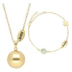 Coffret bola de grossesse et bracelet gold Coffret bola de grossesse et bracelet gold
