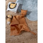 Coffret cadeau 3 pices : doudou lange personnalisable + hochet + livre imagier tanzanie