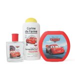 Coffret cars enfant avec eau de toilette gel douche 2 en 1 et boite � gouter multicolore