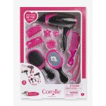 Coffret coiffure pour poupon rose
